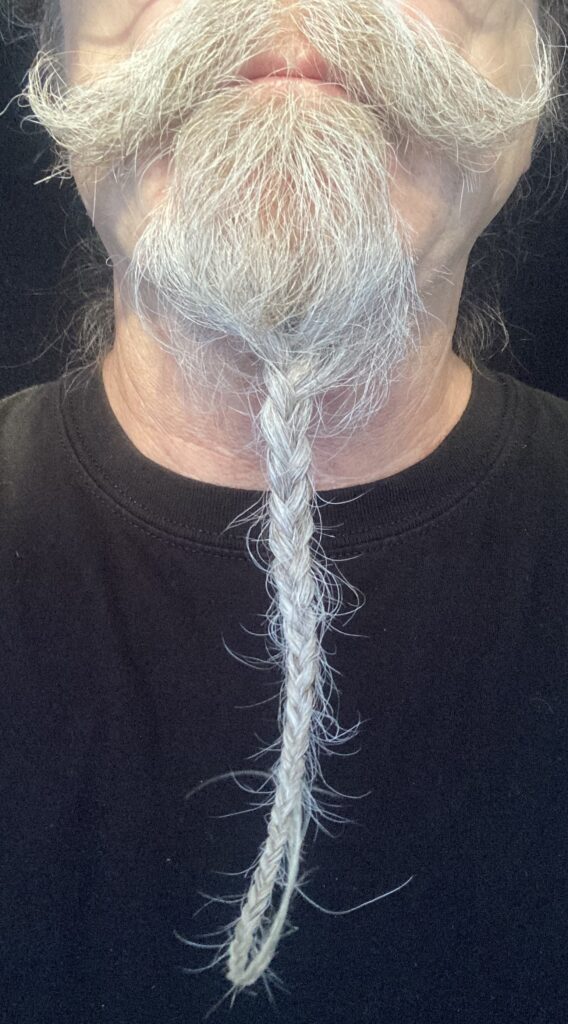 Braided Goatee, front view