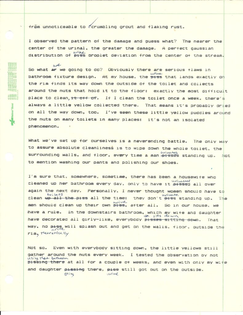 Page 2 of "The Yellow Stream by I. P. Freely"